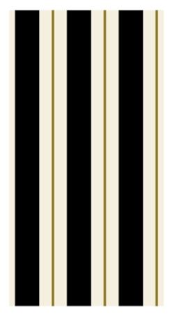 KP1449 (30396) - Guest Napkin Black & Gold Pk16