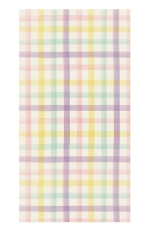 KP1489 (20) - Guest Napkin Spring Plaid Pk 16