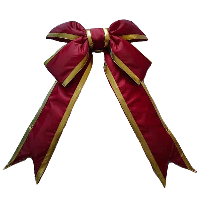 L130224 (30562) - Burg Gold Nylon Out Bow, 24"X30"