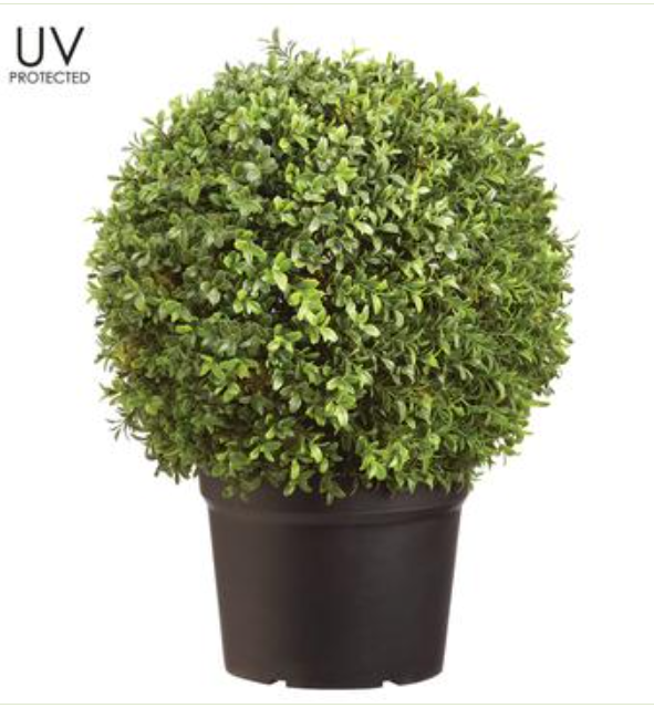 LPB300-GR (28394) - Uv Boxwood Ball Top 22" Gr