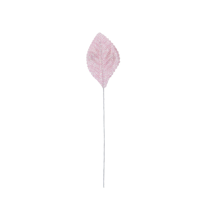 MA3880-PK (17683) - Glitter Leaves Pink 50/Pk