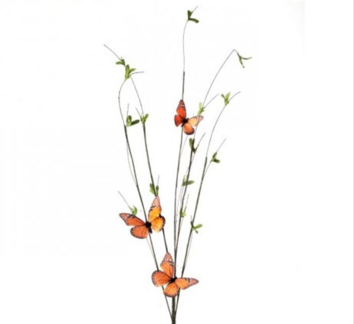 MT23493 (31433) - Triple Monarch Willow Branch Orng 39"