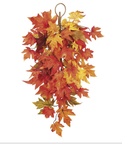 PAM051-FA (00254) - Maple leaf Door Swag 30" Fall