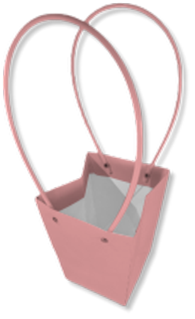 PB2013 (40021) - Pretty Bag Trapezoid Waterproof 5"x 3.75"x6" Peachy Pink