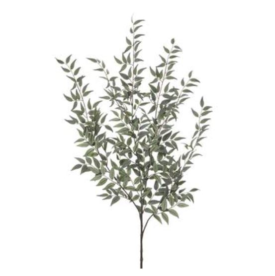 PBR147-GR (32293) - Italian Ruscus Leaf Bush Green 47"