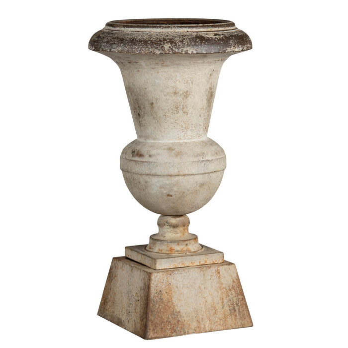 PHDEAC220049 (00485) - Aged Metal Urn 12.5" x 22.75" NW