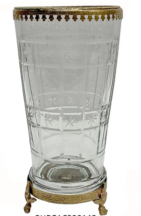 PHDEAC220148 (11426) - Etched Vanity Vase 3.5x3.5x7"