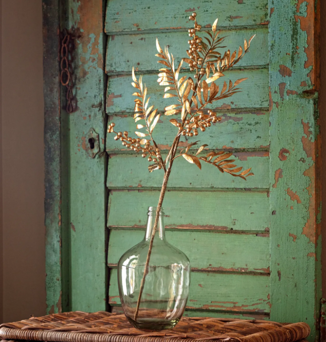 PHDXMA240085 (11443) - Pepper Berry Stem 30" Metallic Gold