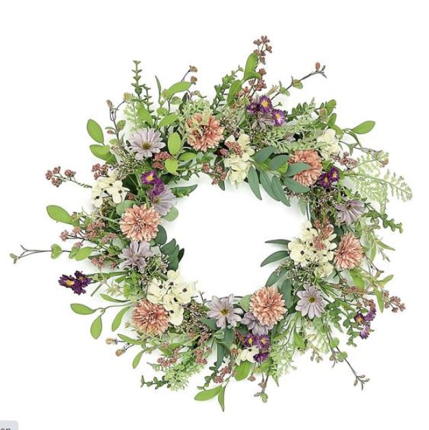 PM2948-MVLAV (29040) - Romance Mum & Daisy Wreath 24"