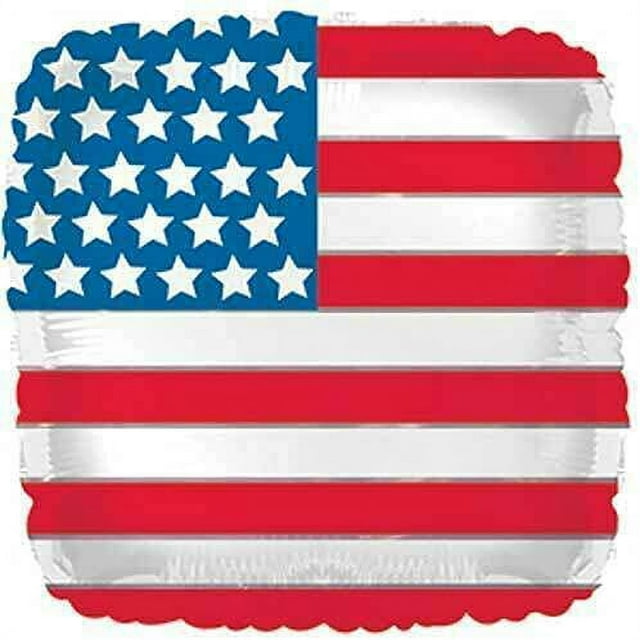 414676 (16882) - Mylar Patriotic Flag 17"