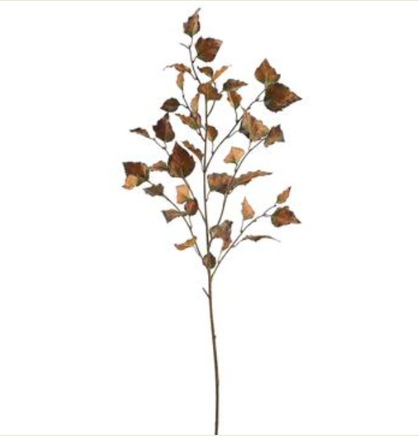 PSB192-GR/KH (28395) - Birch Leaf Spray Green/Khaki 44.75"