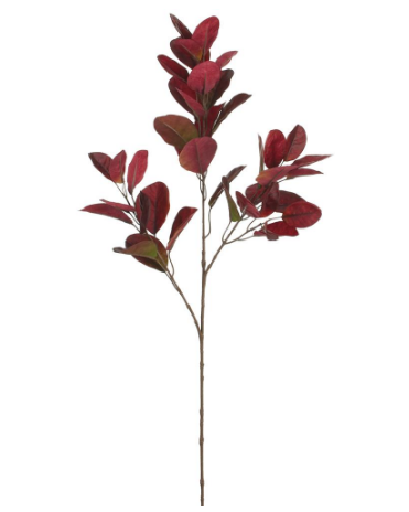 PSC124-BU (00234) - Cotinus Leaf Spray 37" Burgundy