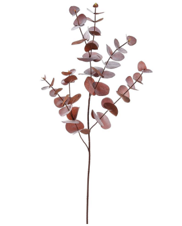 PSE132-BR (00249) - Eucalyptus Leaf Spray 34" Brown