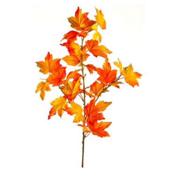 PSM108-YE/OR (30237) - Maple Leaf 33" Spray Yellow/Orange