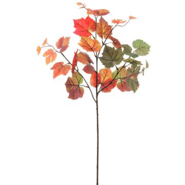 PSM904-OR/GR (28252) - Maple Leaf Spray Orange/Green 30"