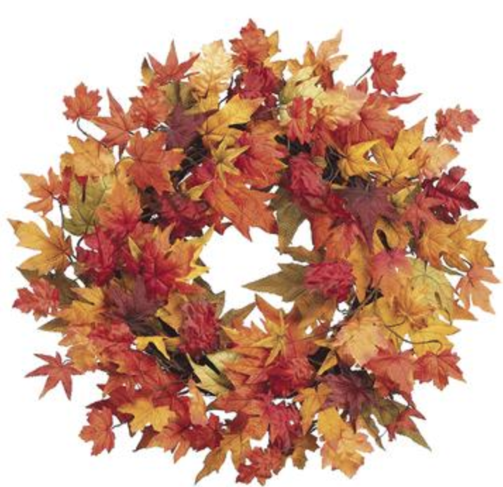 PWM335-FA (29251) - Maple Leaf Wreath 28" Fall