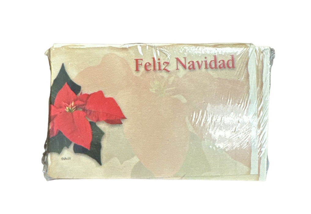 AZ4834 (14739) - Spanish Capri Card Christmas Poinsettia