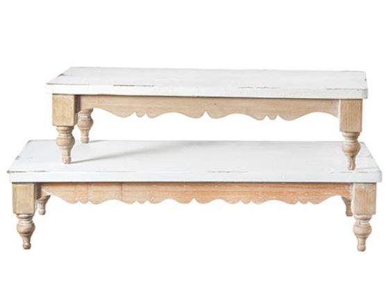 S4125902++ (30667) - Distressed Risers Lg 22"X10"X5"