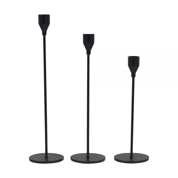 SA12815-BLAC (30623) - Candle Holder Max 30" Blk Set/3 REG $42.90