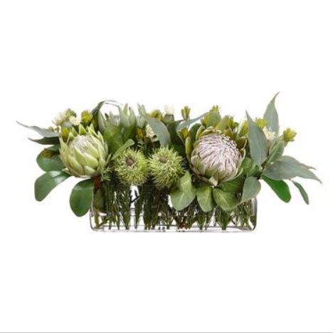WF9283-GR (29425) - Protea Eucalyptus Green 13"X11"X23"