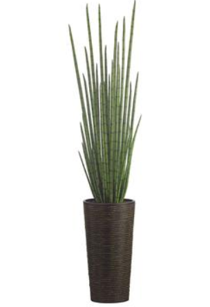 WP7748-GR (25264) - Snake Plant 84" In Bamboo Container