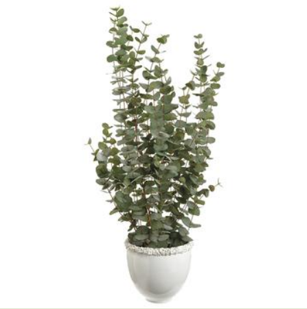 WP8185-GR (27830) - Eucalyptus In Vase 48"X25"X31"