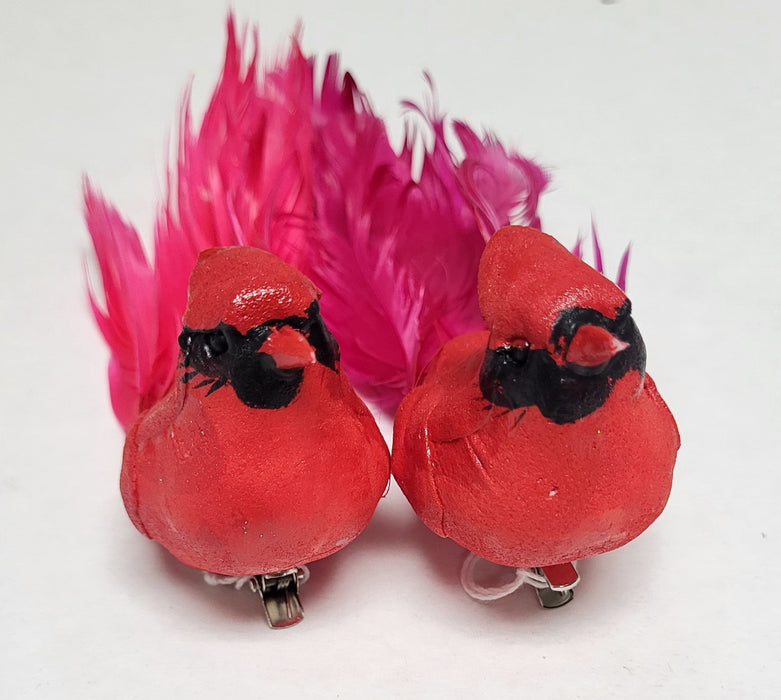 X12884 (29528) - Feather Tail Bird Red 12/Bx