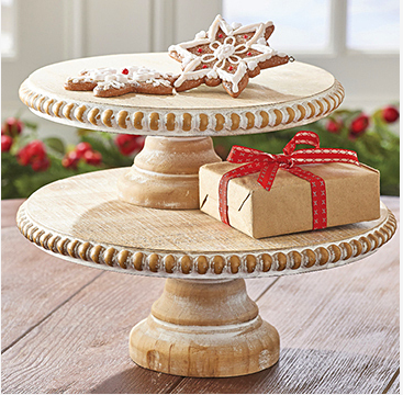 X4138691++ (29102) - Beaded Edge Pedestal 12.5" Lg