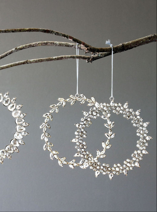 XAO00075 (27724) - Rhinestone Wreath Ornament REG $21.90