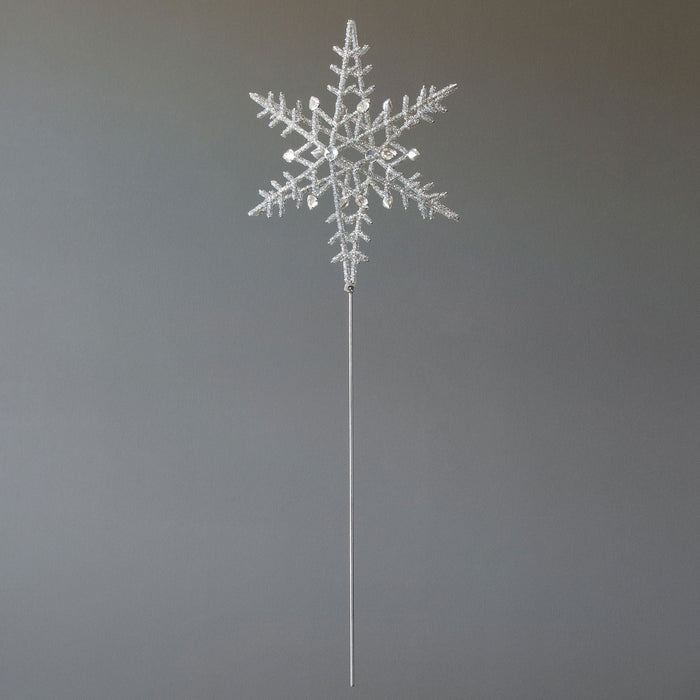 XAO00081 (27734) - Glass Bead Gem Snowflake