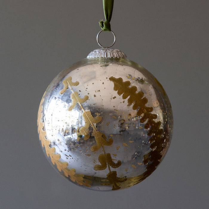 XAO00183 (27732) - Relief Glass Ball Ornament Bronze Large