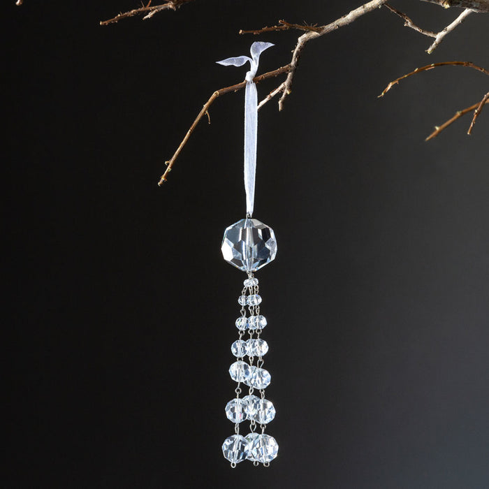 XAO90822 (27730) - Crystal Tassel Ornament 6"