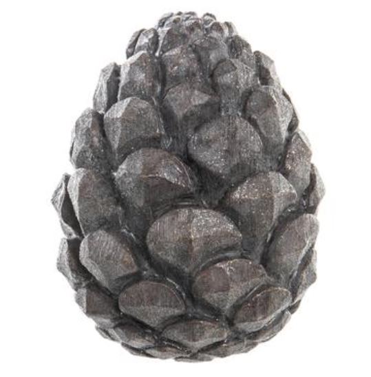 XAT521-BR (30965) - Polyresin Pine Cone Brown 9.5"