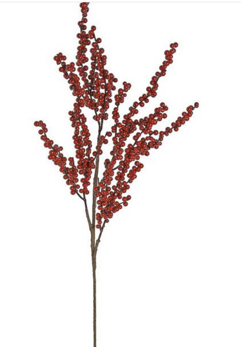 XB513-R (11350) - Luster Ilex Berry Spray 36" Red