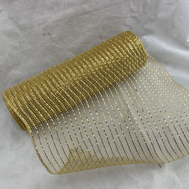 XB90510-15 (20257) - Decor Mesh - 10" x 10yd - Gold