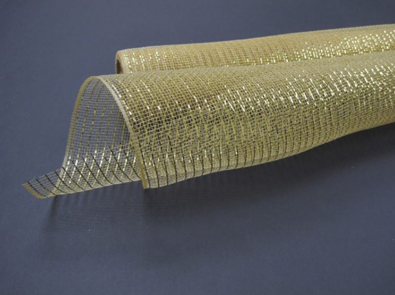 XB90510-15 (20257) - Decor Mesh 10"X10Y Gold