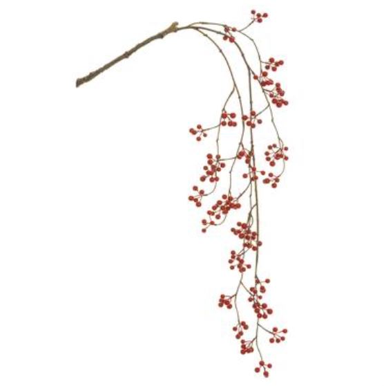 XBS228-RE (30076) - Berry Red Hanging Spray 34"