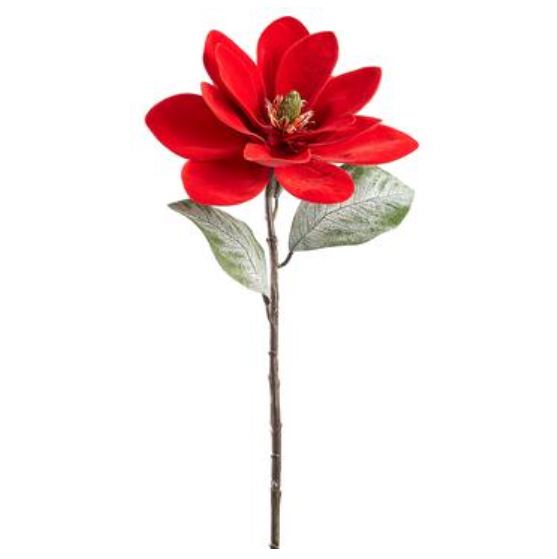 XFS125-RE (30085) - Velvet Red Magnolia Spray 30"