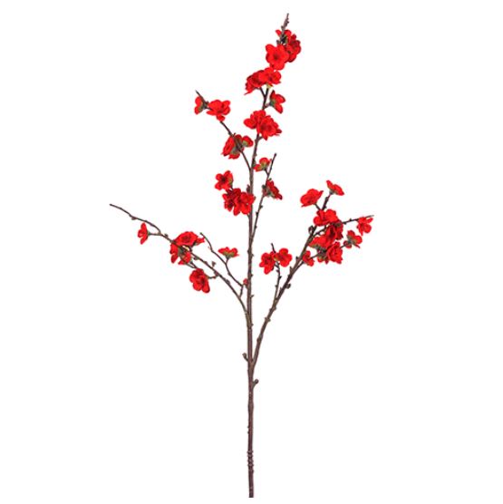 XFS330-RE (28461) - Velvet Plum Blossom Spray 30" Red