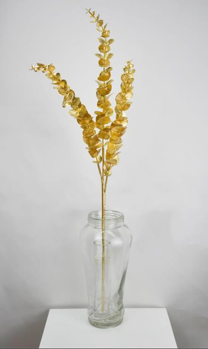 XG1072-GO (00317) - Metallic Eucalyptus Spray 36" Gold