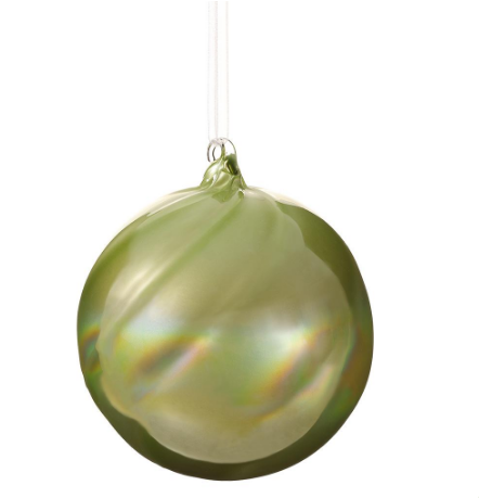 XGM174-GR (32194) - Glass Ball Ornament Green 4.75"