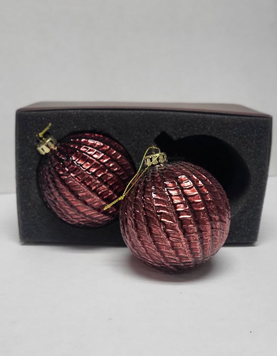 XKQ0330N.RD (27901) - Ornament Ball Red Set/2 REG $18.90