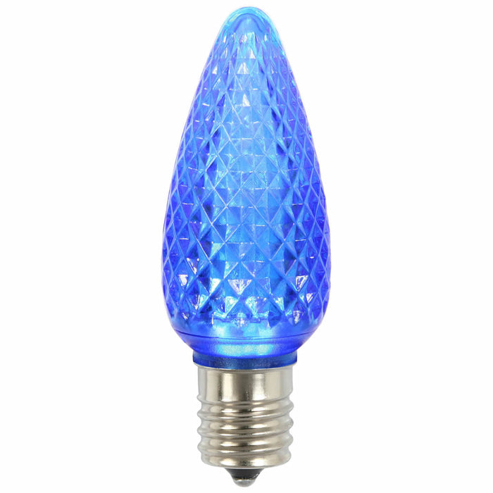 XLEDC92-25 (27510) - C9 Faceted Led Blue Bulb .45W