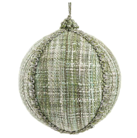 XM0044-GR (11225) - Cotton Slub Ball Ornament 6" Green