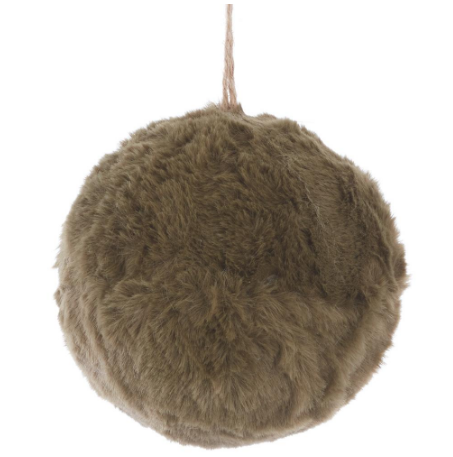 XM7913-GR (11228) - Fur Ball Ornament 5" Green