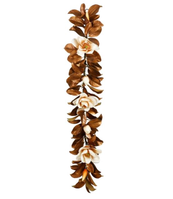 XP065010.BRGO (31131) - Magnolia Gold Leaf Garland 5'