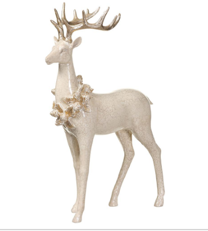 XSI287-CR/GO (00257) - Reindeer Cr/Go 19"