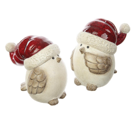 XSI973-WH/RE (00260) - Bird  White/Red 4.5"