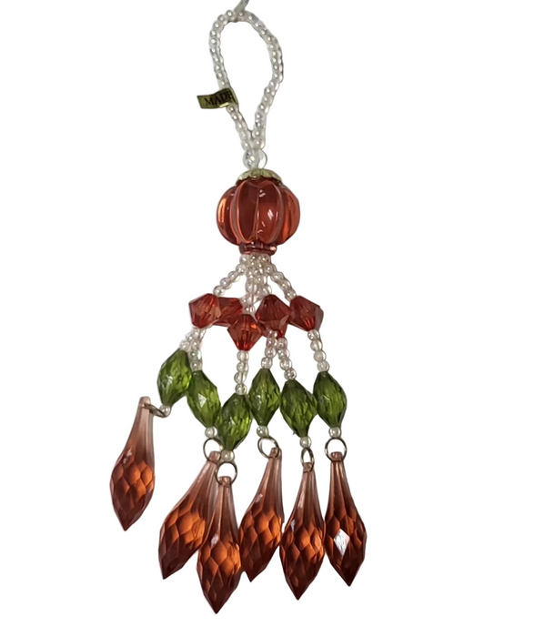 XX632-COP (9475) - Hanging Bead Ornament 8.5" Copper