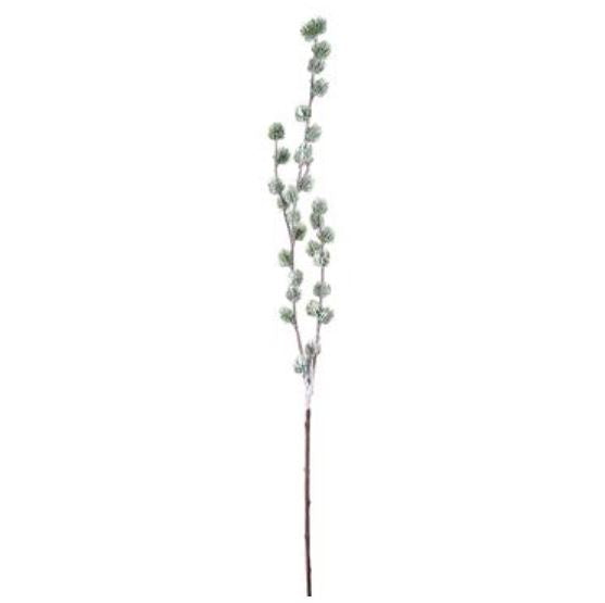 YSP865-GR/WH (30037) - Snowed Pine Spray 44.5" Green/White